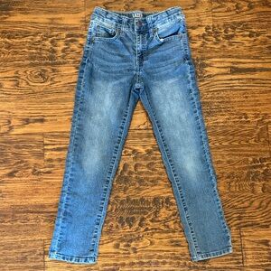 Lazer Slim Straight Blue Denim Jeans